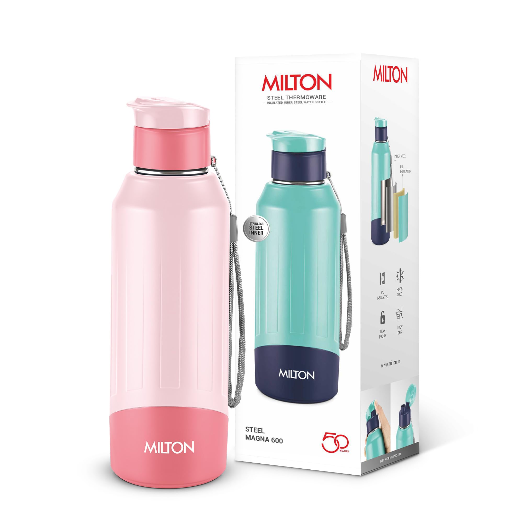 Milton Steel Thermoware - Hot & Cold Water Bottle -16 Milton Steel Thermoware - Hot & Cold Water Bottle -16