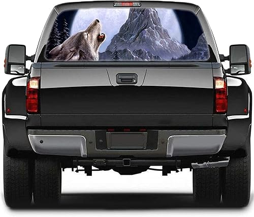 Worth The Sticker Decal On My Car SUV Pickup Lorry Rear Window Arctic Wolf Car Rear Window Graphic Decal Rear Window Graphic Decal for Truck, SUV,