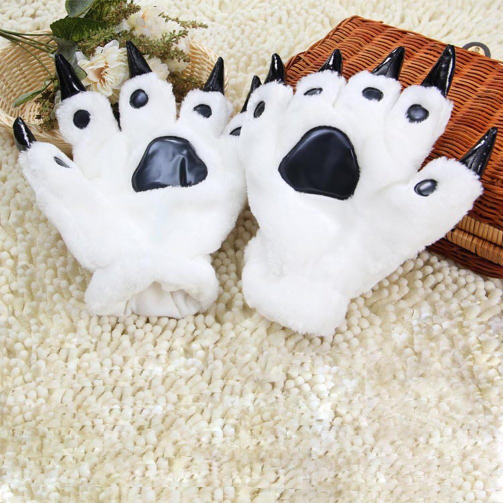 LED Finger Flashing Bear Paw Gloves - Luwint Novelty Lights Up Glow Blink Show Prop Toy for Werewolf Cat Monster Costume : Clothing, Shoes & Jewelry