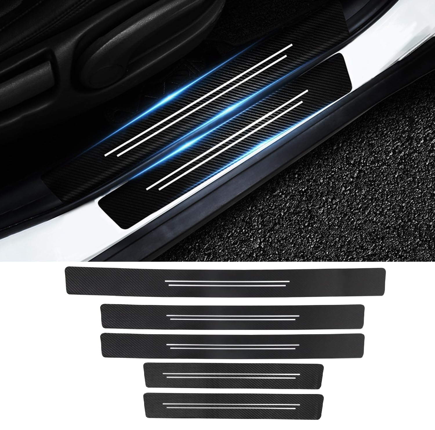 AZHAOJLI Automobile Accessories Threshold Protection Sticker for BENZ ML W165 2012-2015