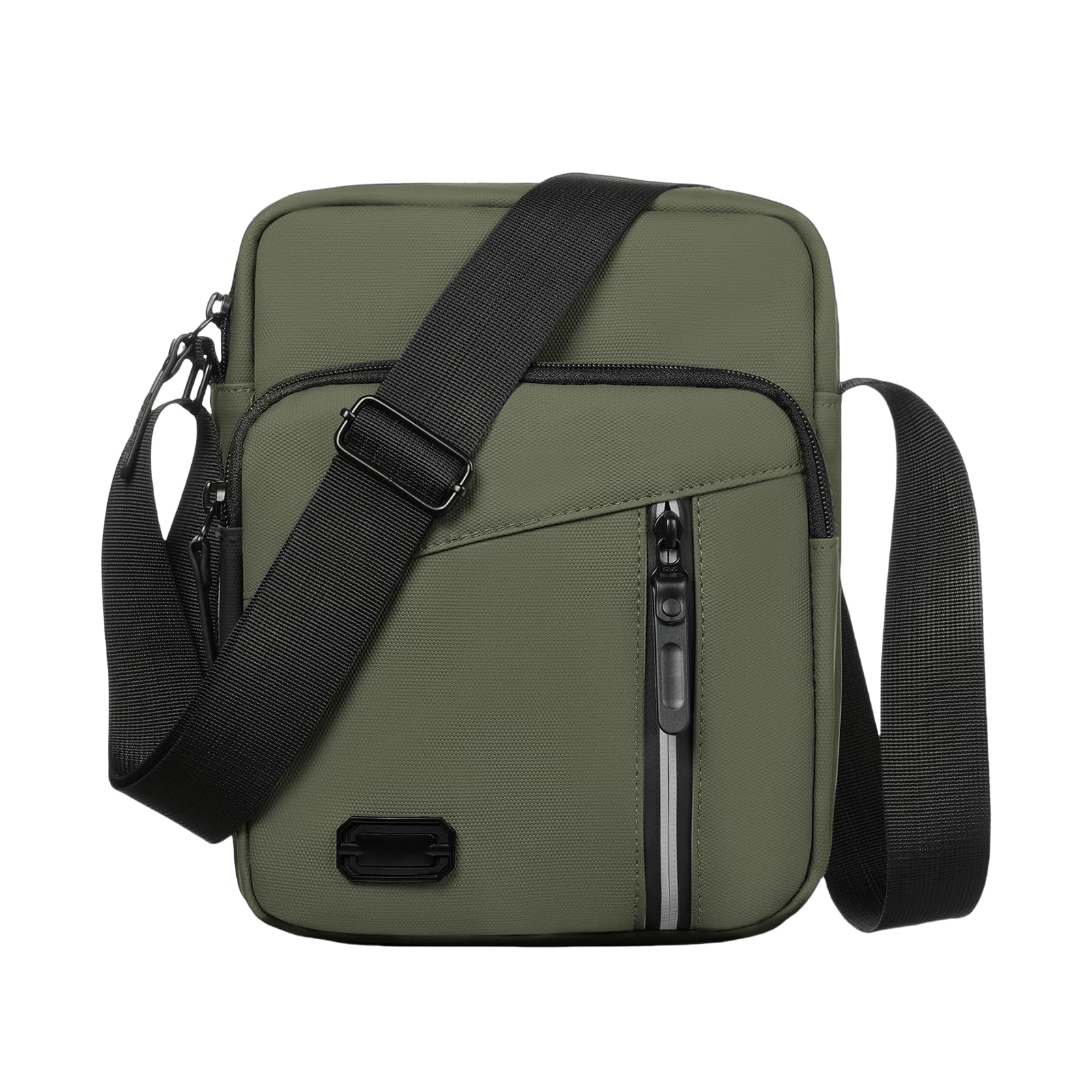 Aucuu Borsello Tracolla Casuale da Uomo, Borsa a Spalla di Grande Capacità, Messenger Impermeabile, Multitasche per Lavoro Viaggio Quotidiano