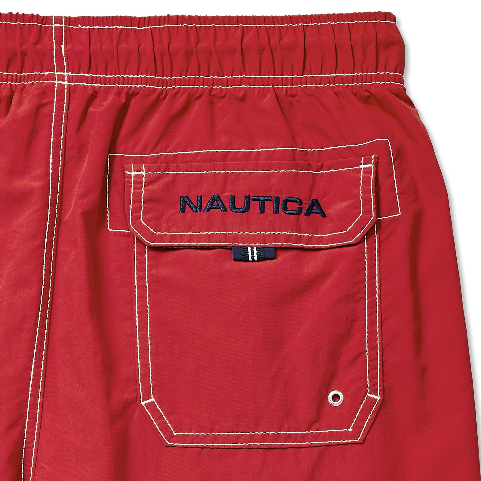 Nautica Solid Quick Dry Classic Logo Swim Trunk Costume a Pantaloncino Uomo