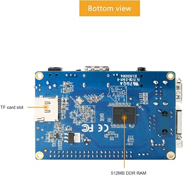 Orange Pi PC Plus 開発ボード RAM 1G 8GB Emmcフラッシュ ミニオープンソースシングルボード 100Mイーサネットポート/WiFi対応 PC Plus