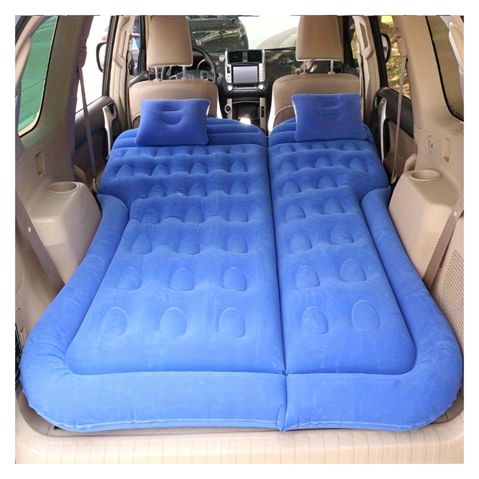 YAMCINWRT Inflatable Car Air Mattress, for VW T-Cross Lamando Viloran Passat Cross Lavida Gran Lavida Camping Portable Sleeping Pad Pillow Storage Bag Inflatable Car Mattress,C