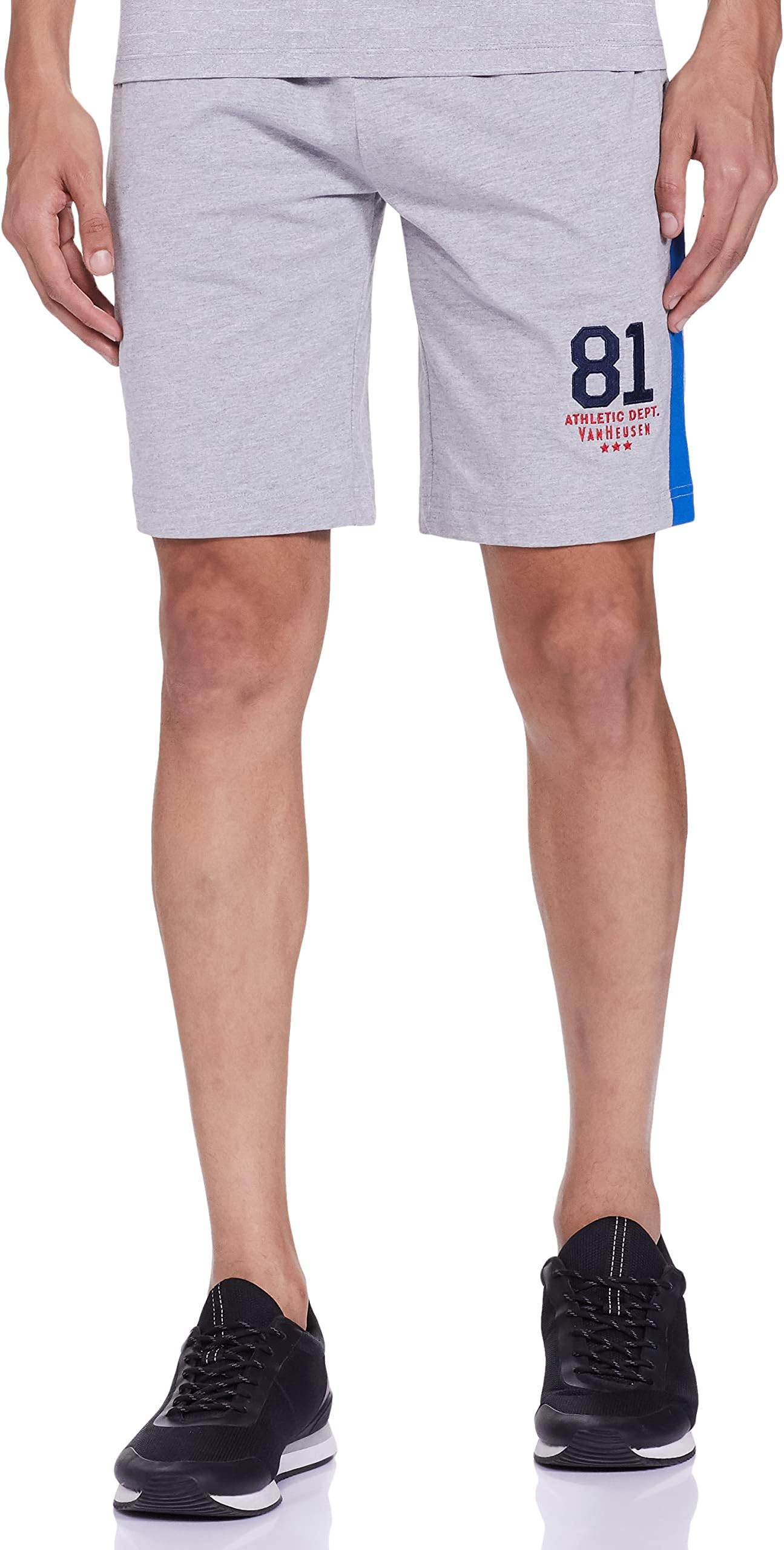 Van Heusen Men Athleisure Smart Tech Knit Shorts - Easy Stain Release, Anti Stat, Ultra Soft