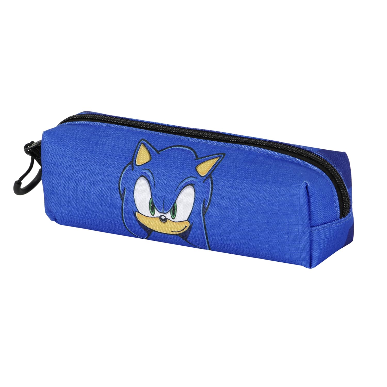 Sonic The Hedgehog - SEGA Sega-Sonic Sight-Fan Square Pencil Case 2.2, Blue, 22 x 9 cm