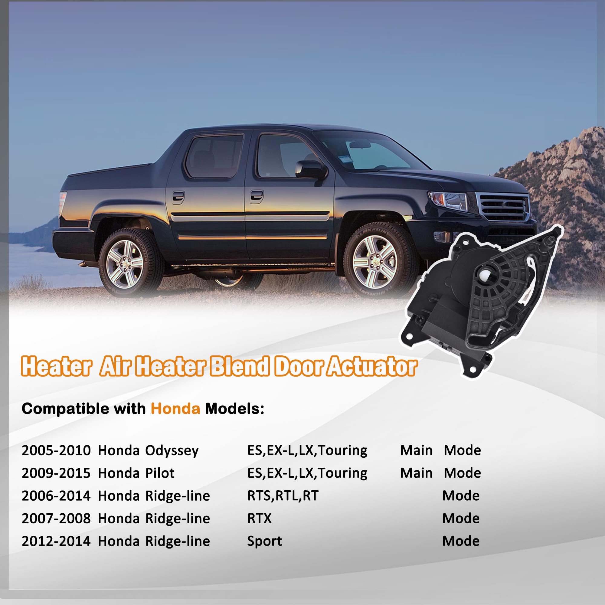 HVAC Blend Door Actuator For Acura TL 2004 2005 2006-2008 Right Side 79160SDNA41