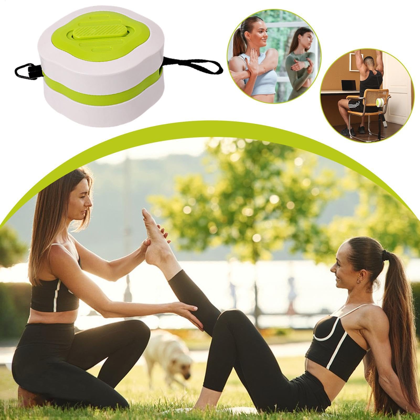 Fasce elastiche con maniglie, elastiche portatili, per allenatore di armi e stretching, flessibile Forearm Trainer, allenamento per adulti, donne, uomini, fitness Gear