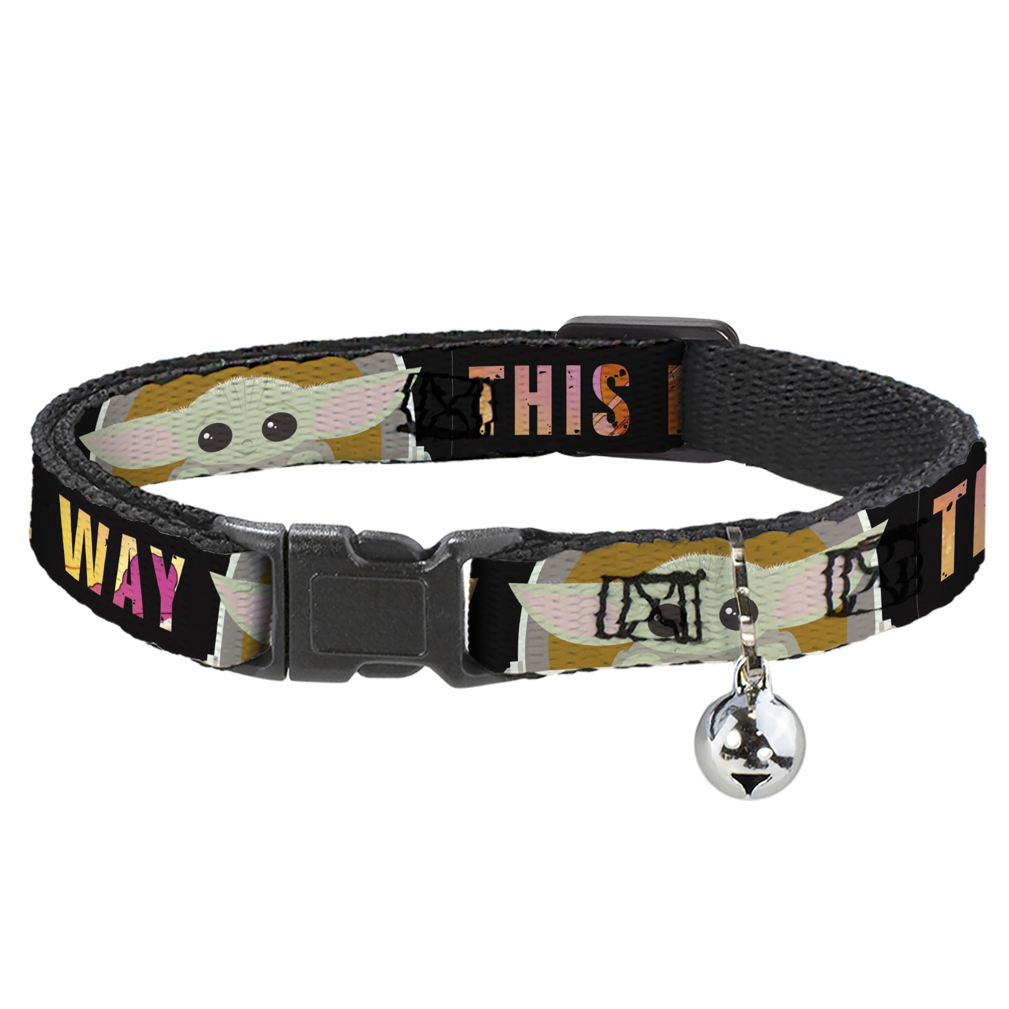 Collar de gato Star Wars breakaway ajustable con campana y clip de seguridad de 8.5-12 pulgadas