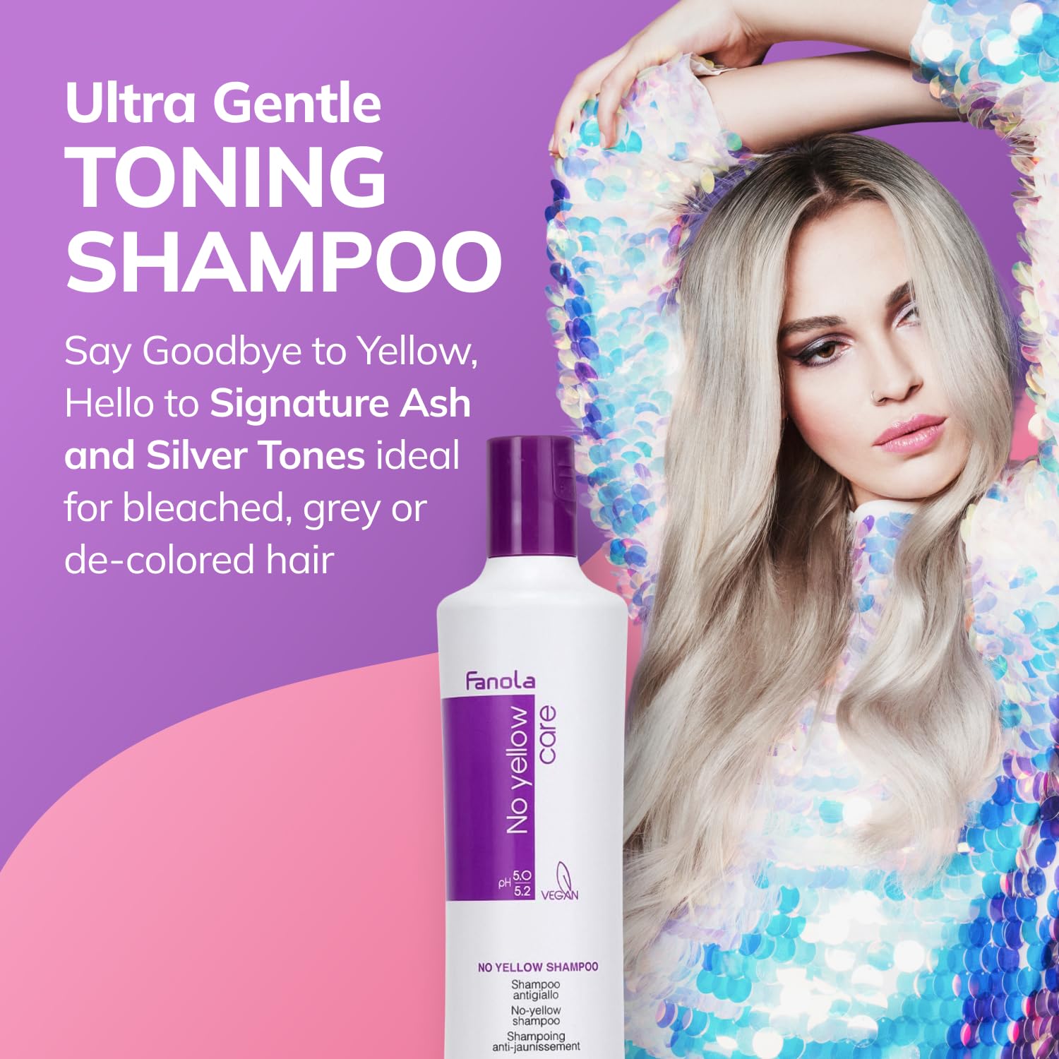 Fanola No Yellow Shampoo für Blondes Haar 350 ml