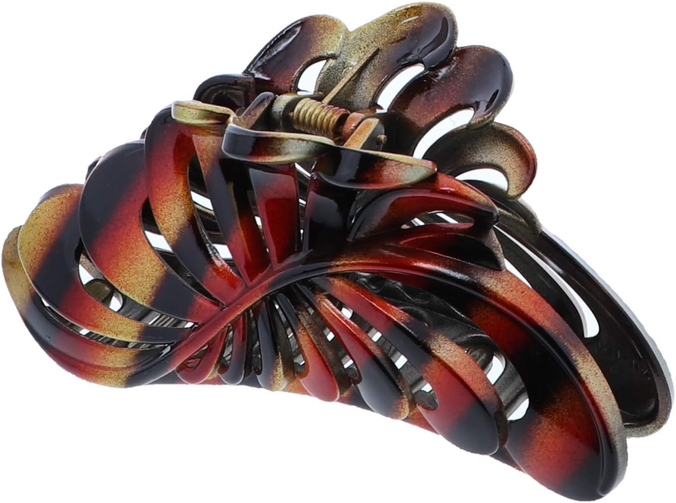 Motique Accessories 5 inch Large Jaw Clip Hair Claw with leaf design
