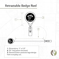 Vista 2 de Desert Cactus Miami Heat - Soporte retráctil para tarjetas de identificación de billetes del equipo de la NBA (carrete de insignia con bolsa)