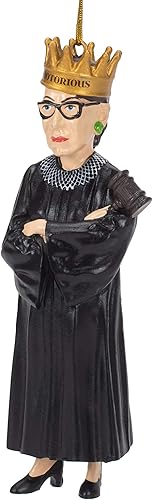 Miniatura 5 de Kurt S. Adler Ruth Bader Ginsburg Resin Christmas Ornament H3048 New