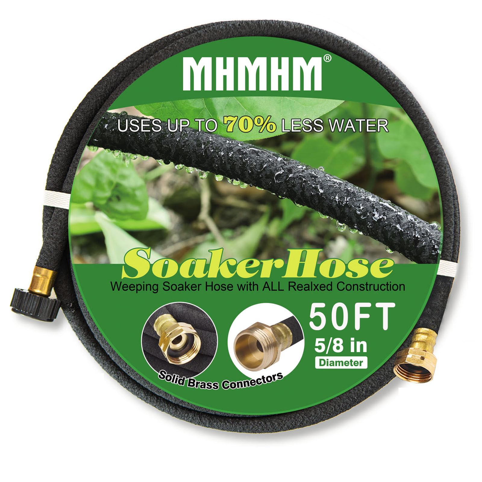 MHMHM 5/8 Brass Soaker Hose 50ft
