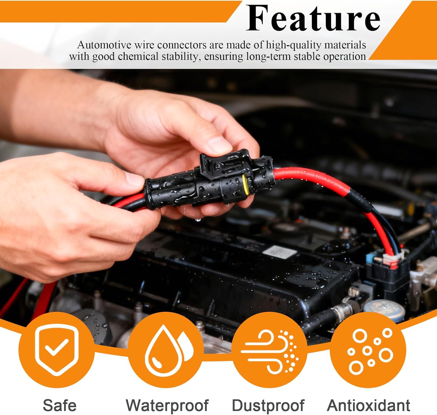 316PCS 23 Sets Waterproof Automotive Electrical Connectors Waterproof Wire Connectors Automotive Replacement Ignition Plug Connectors 1/2/3/4 Pin with Crimper Pliers