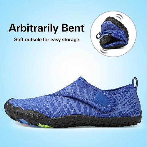 Miniatura 5 de Zapatos acuáticos para niños y niñas, suela ligera y cómoda, fácil de caminar, calzado acuático y deportivo antideslizante (tallas ToddlerLittle