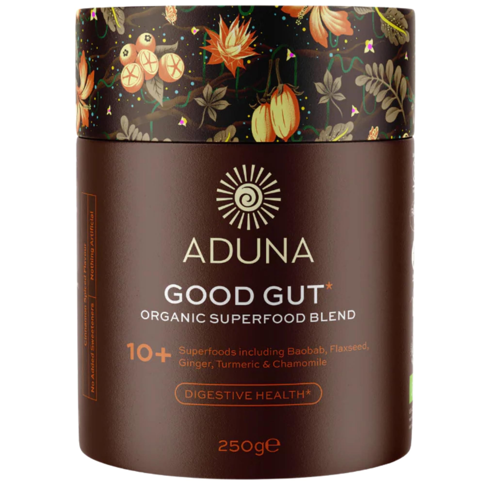 Organic Good Gut Superfood Blend | 100% Natural Stir-in Blend With 10+ Superfoods for Digestion, Gut Health & Prebiotic Fibre | Vegan Powder for Smoothies, Porridge & Yoghurt | 250g