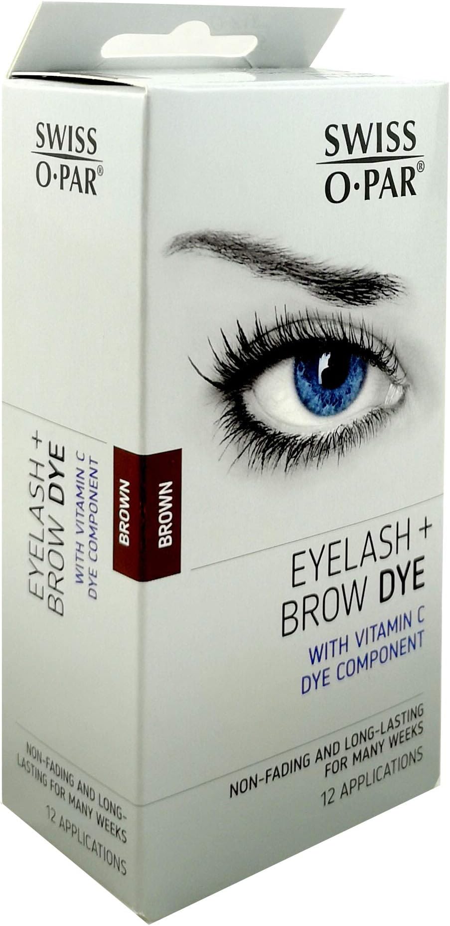 Swiss O Par Eyelash and Brow Dye Tint Color Kit BROWN