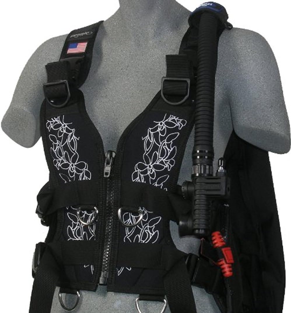 Zeagle Zena Women's BCD (White Floral, Medium)