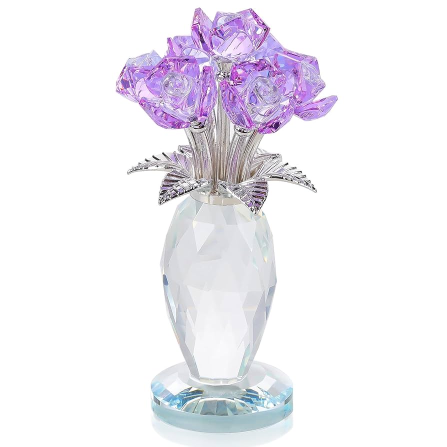 プレゼント クリスタル バラ 枯れない 花 薔薇 蝶 結婚祝い 記念日 女性 バラ クリスタル 薔薇 置物 誕生日プレゼント女性 フラワー 枯れ