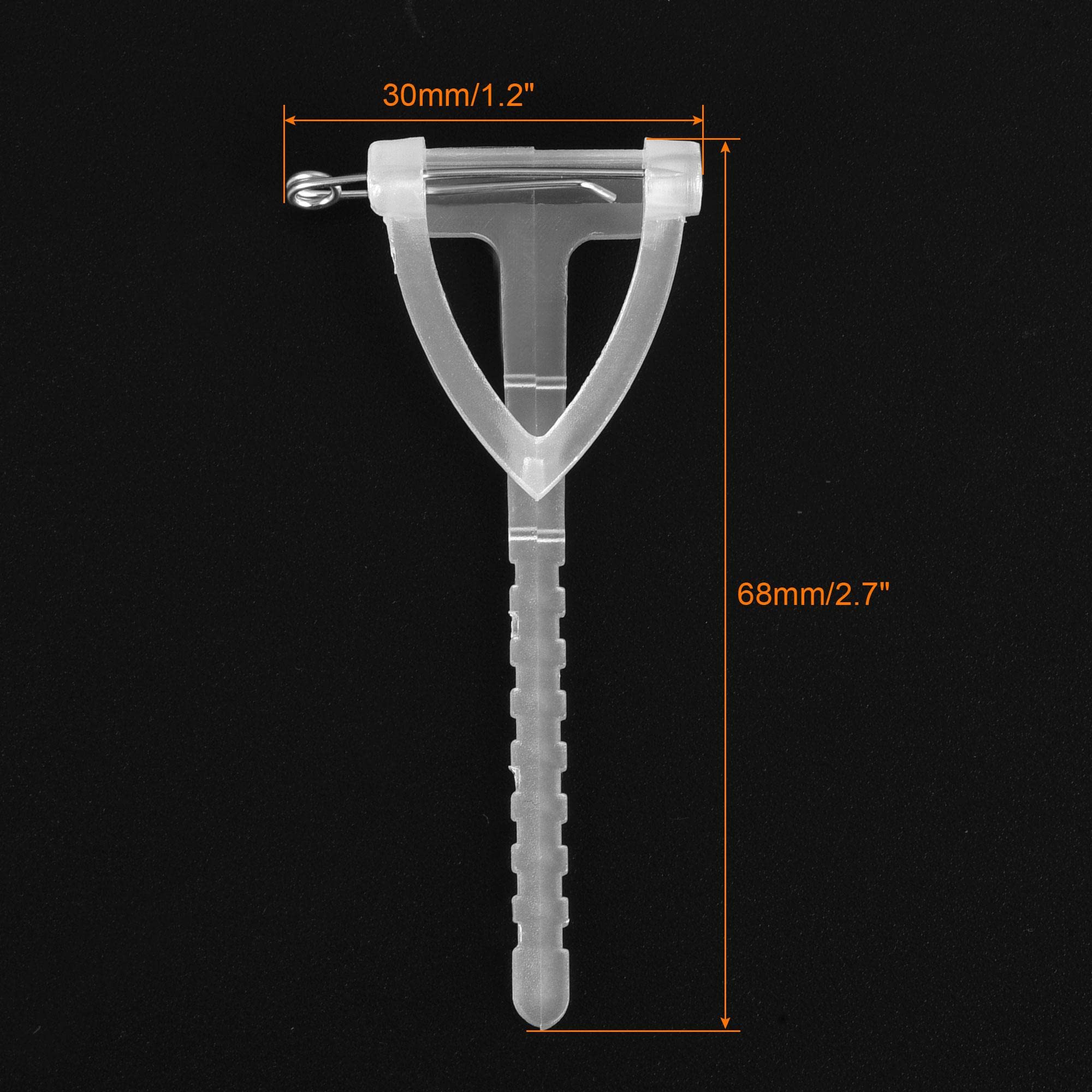 épingles Corsage Mariage 20 Broches De Sécurité Pour Boutonnières - Épingles Plastique Triangle - 6,5 Cm Blanc Broche Sécurité Fleur Corsage