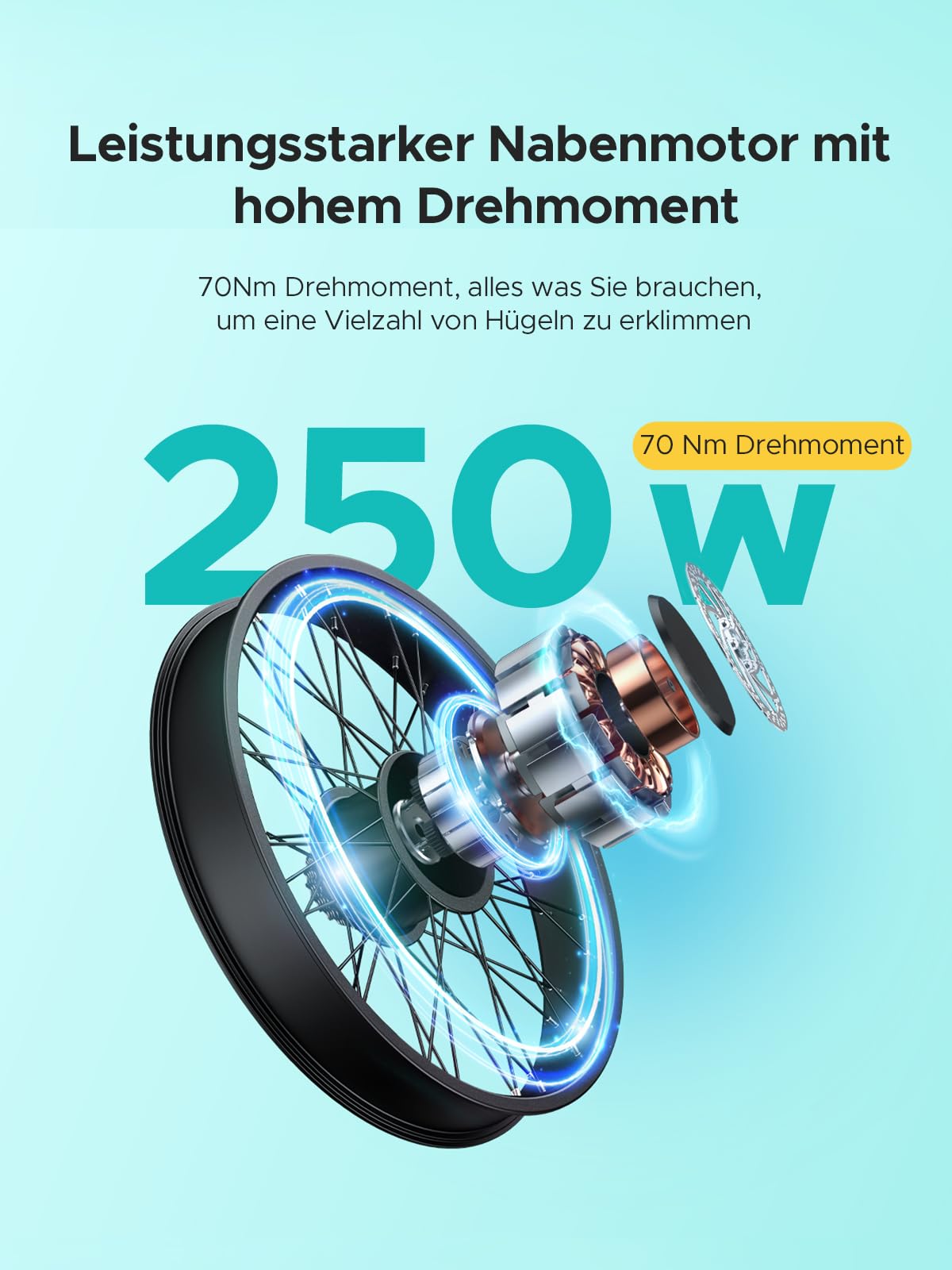 ENGWE E26 26-Zoll E-Bike für Erwachsene, 48-V-Akku mit 16Ah und Reichweite 140KM, Hydraulische Bremsen und Doppel-Federung, Mit LCD-Display und 7-Gang-Schaltung, Drehmoment 70 Nm