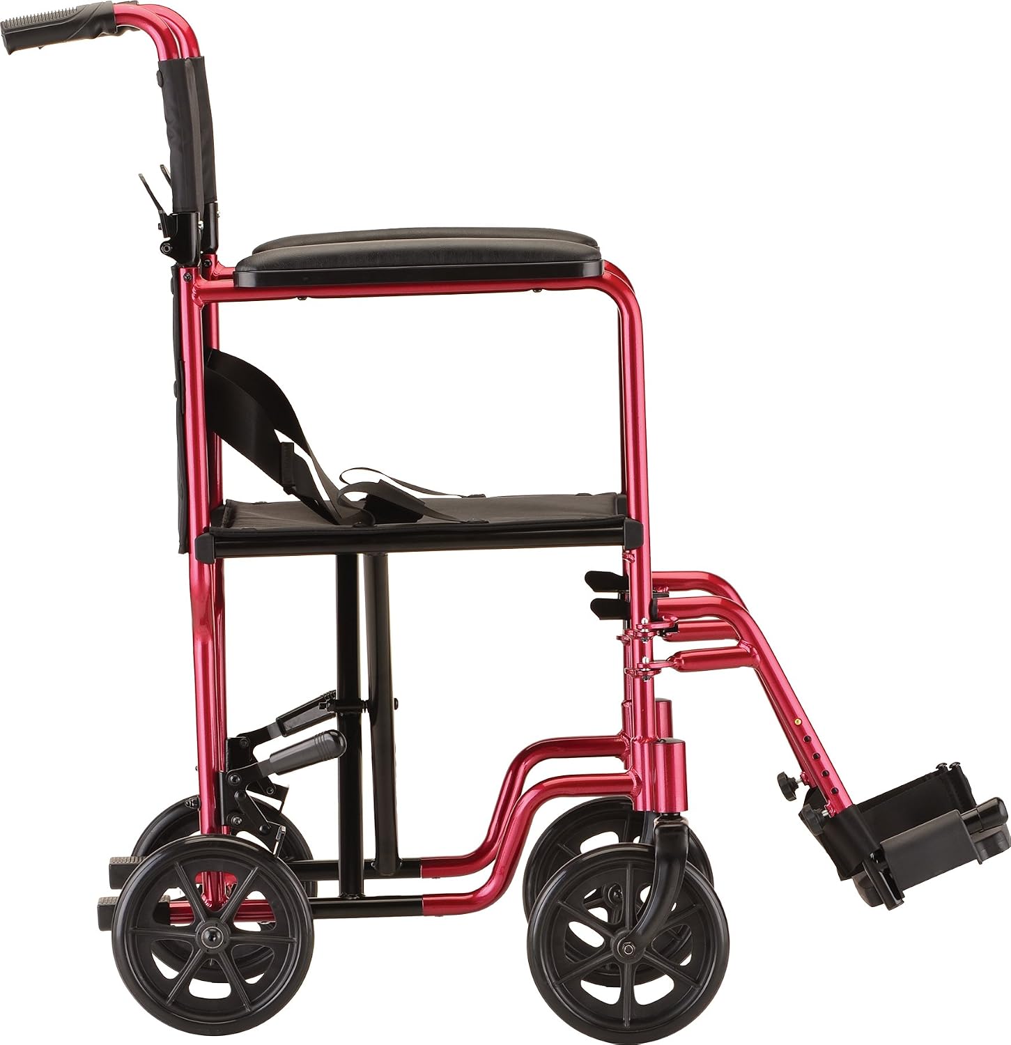 40% оƒƒ Dіѕсоunt NOVA Medical Products Lightweight 327 Transport Chair, Folds Compact for Car Trunks and Storage, More Narrow Frame, Great for Travel, Color Red, 17