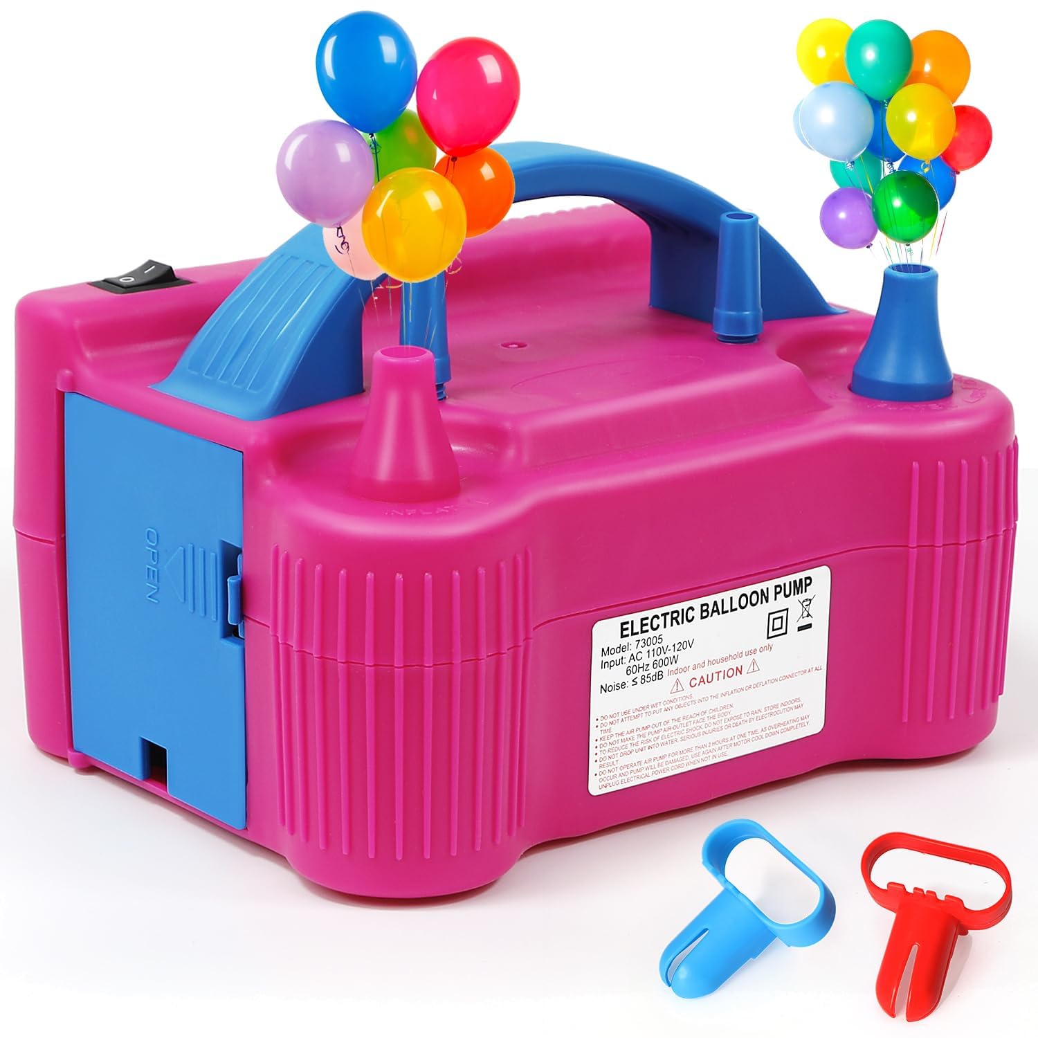 Portable Balloon Pump Electric, KEEBAPOO Air Blower Dual Nozzle