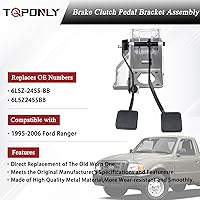 Vista 3 de TQPONLY conjunto de soporte de pedal de embrague de freno con bujes montados Compatible con Ford Ranger 1995-2006 Reemplaza 6L5Z2455BB