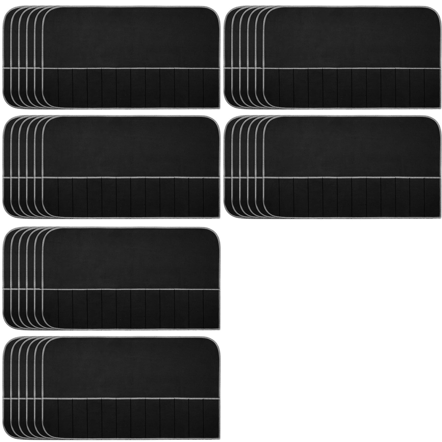 Vjsujehgy Silver Storage Bags Silver Storage Cloth Felt Flatware Organizer Anti Tarnish Silver Protector Bags 36Pcs