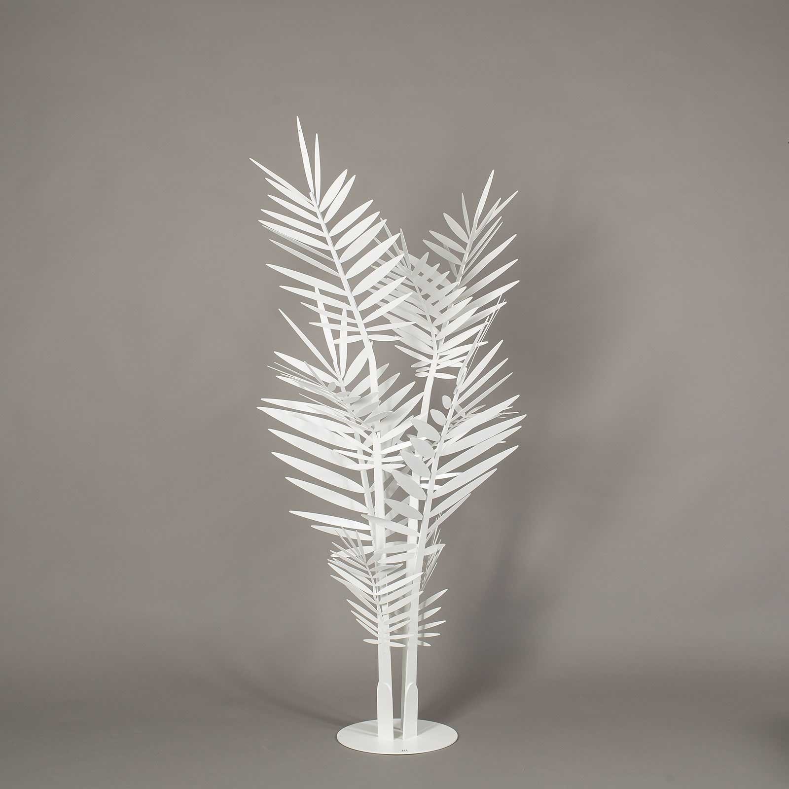 Arti E Mestieri Plant Palm Shape Kenzia White Metal