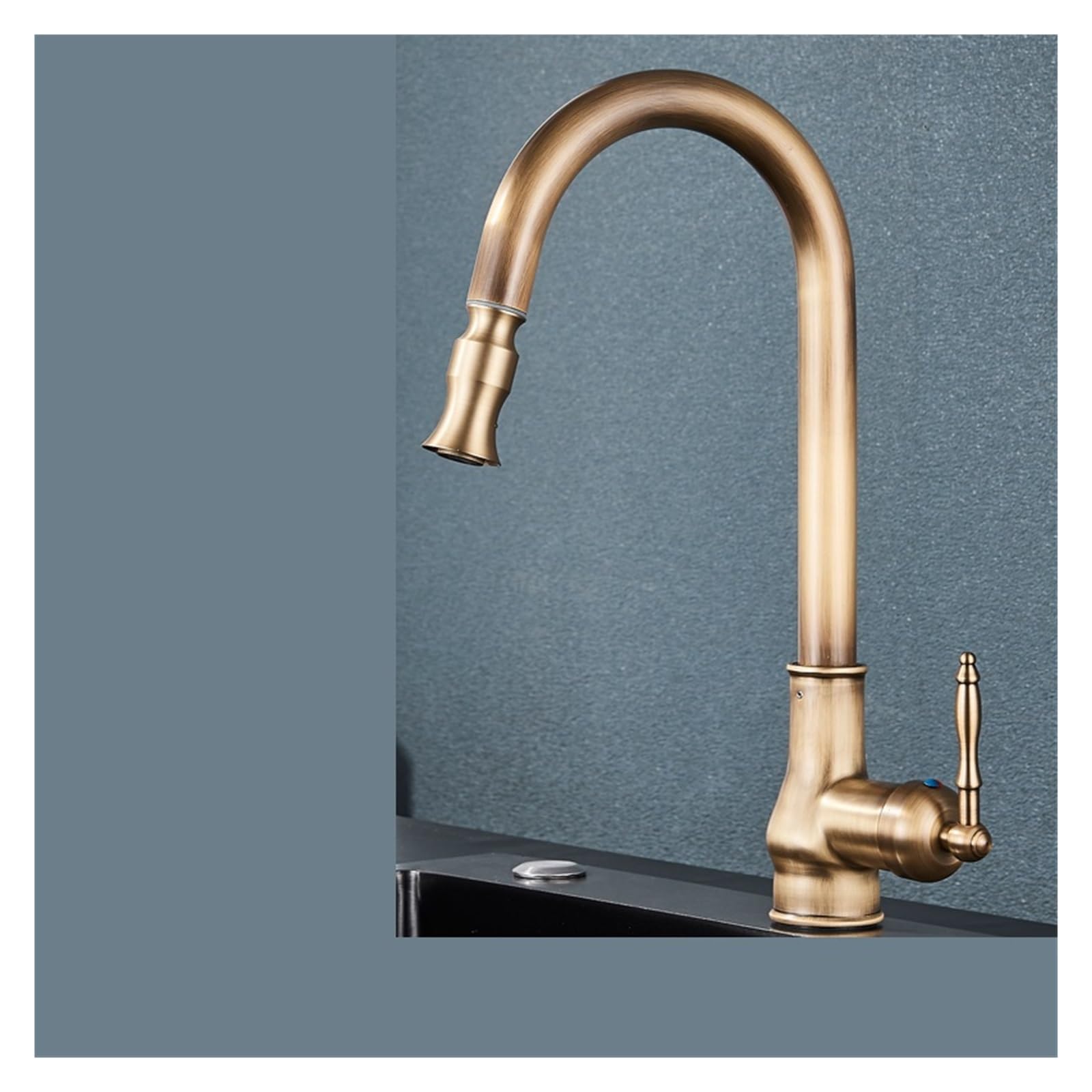 Grifos mezcladores para fregadero monomando y grifo de cocina extraíble de agua fría y caliente