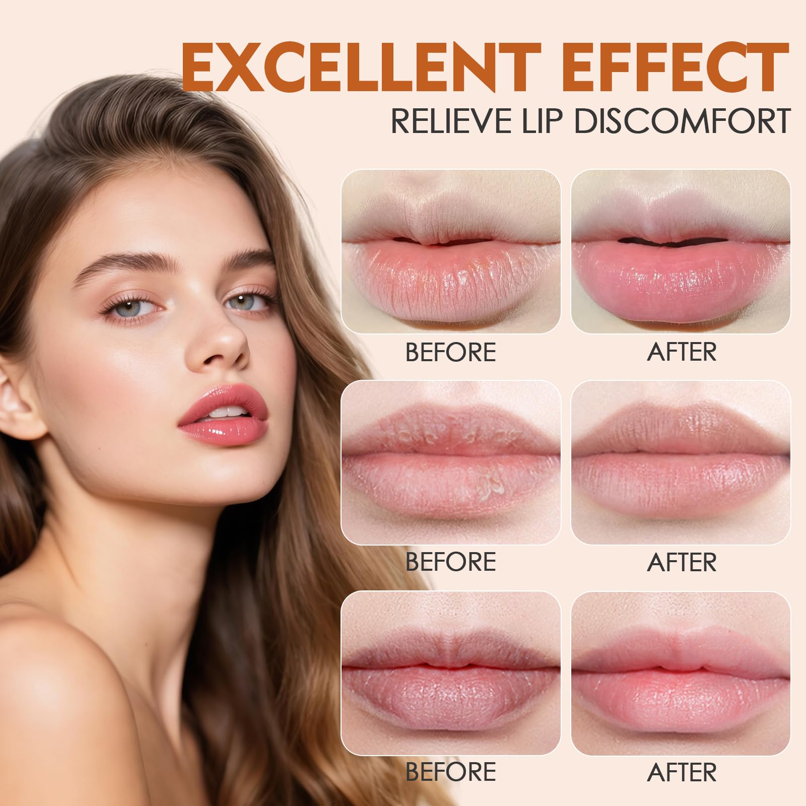 Lot De 8 Baumes à LèVres Hydratants,Baume A Levre,Lip Balm,Soin Nourrissant Pour LèVres SèChes, Baume Hydratant & Masque De Nuit, Hydratation Intense Et RéParation Des Lip Care