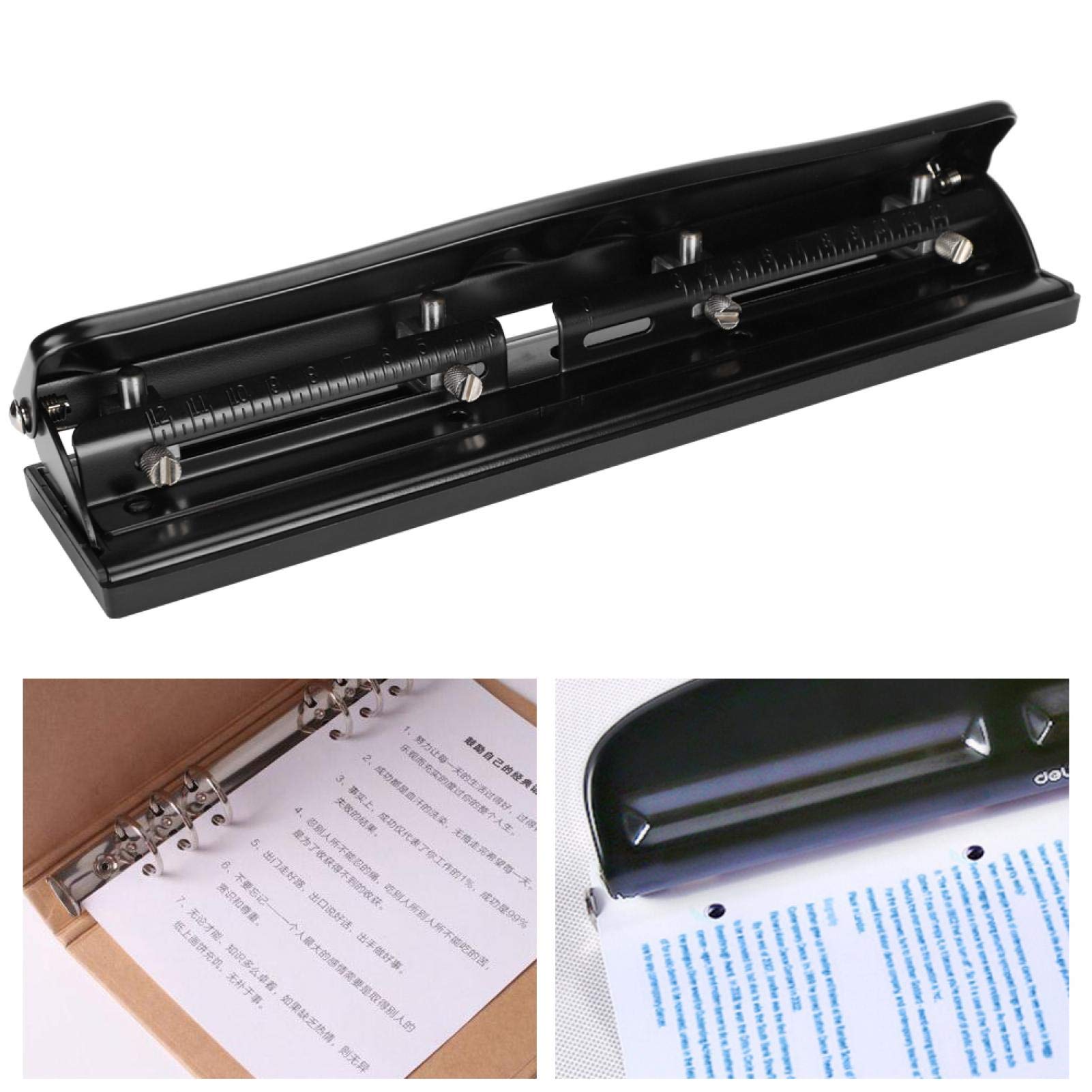 Perforatrice regolabile a 4 fori, perforatrice regolabile a 4 fori Manuale Office Home Universal Punzonatrici per carta 999D