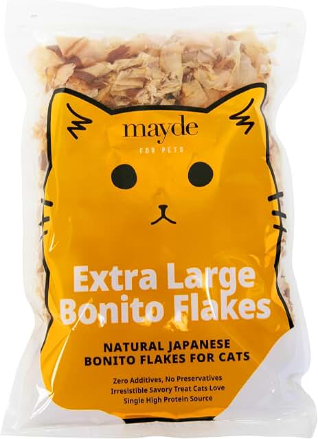 Mayde Bonito Flakes for cats and dogs, 4-ounce bag