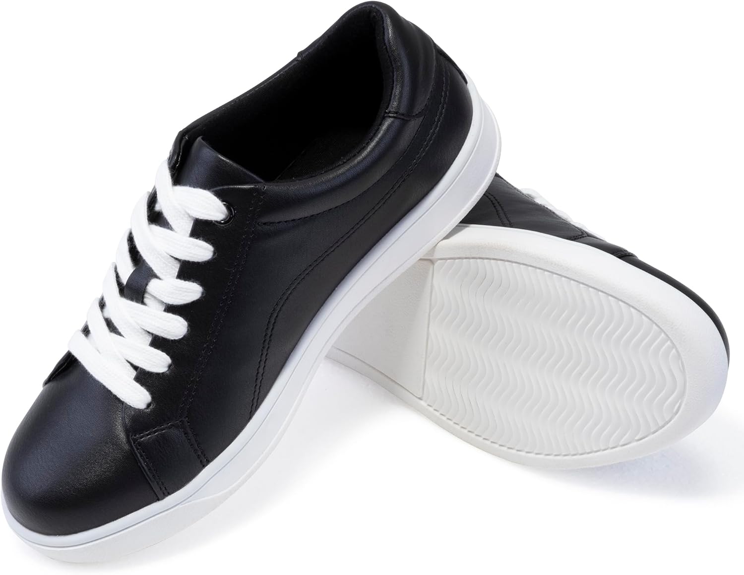 Women's Lace Up Trendy Sneaker Classic Fashion Low Top Walking Shoes - Picture 19 of 109