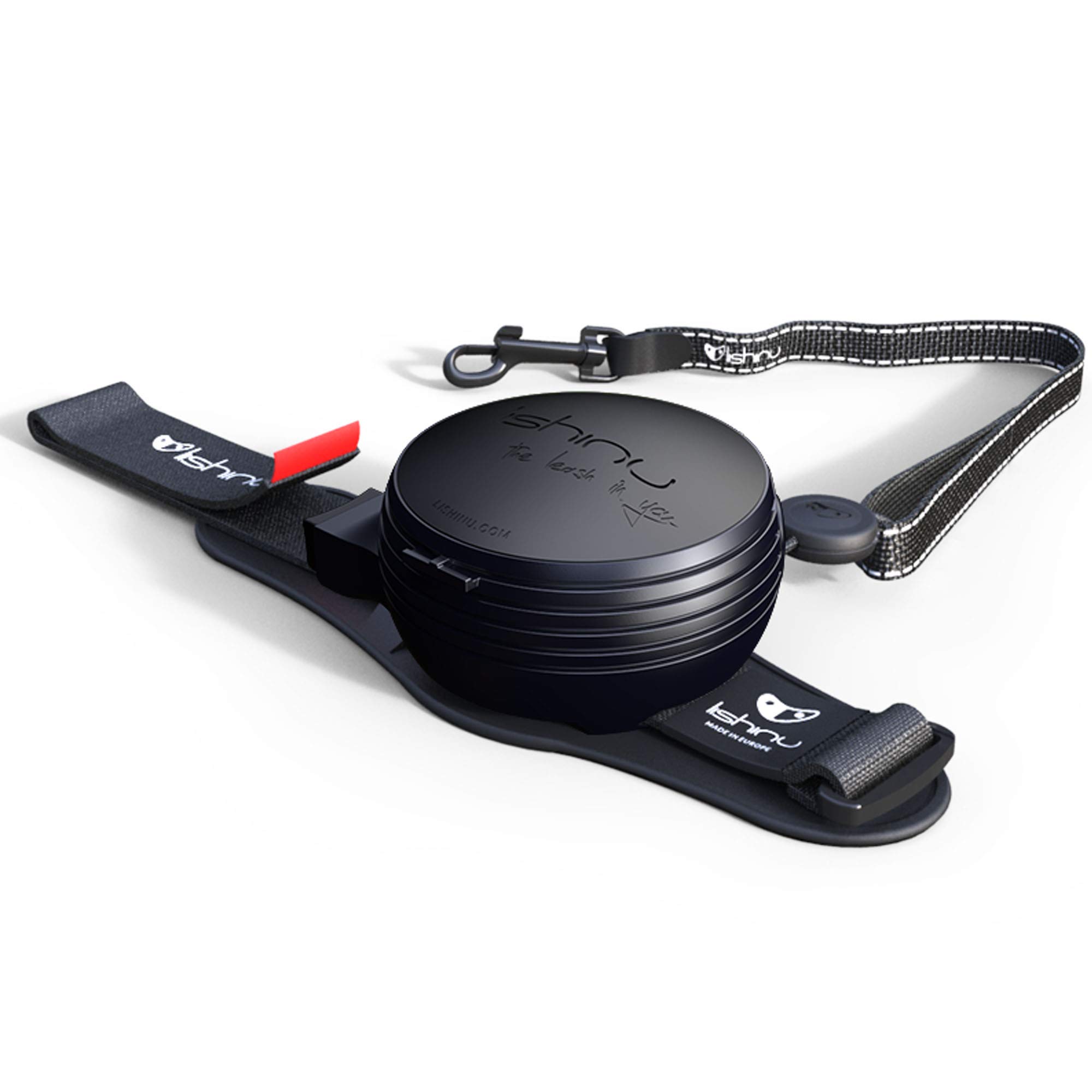 LISHINU3 Dog Leads with Full-Stop L (13-40 kg) Black