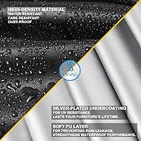 Vista 2 de Saking Funda para Tanque de Propano Compatible con Tanque de Propano Cuadrado de 20 libras, Funda Impermeable para Mesa Auxiliar de Almacenamiento