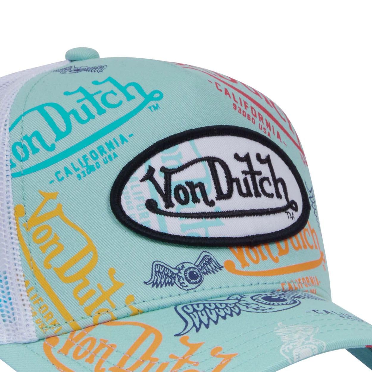 Von Dutch Casquette Homme & Femme, Casquette Trucker, Ajustable