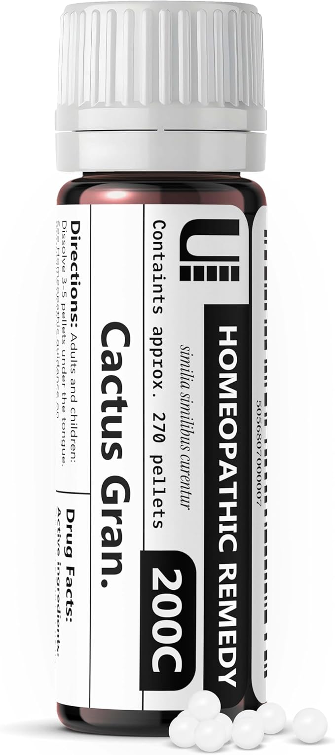 My Personal Guide to the Best Homeopathic Remedies for Angina (Supportive) 10 Cactus Grandiflorus 200C Homeopathic Remedy, Urenus