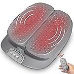 Snailax Vibration Foot Massager with Heat,Remote Control,Adjustable Vibration Speed Electric Massager Machine for Circulation,Plantar Fasciitis, Pain