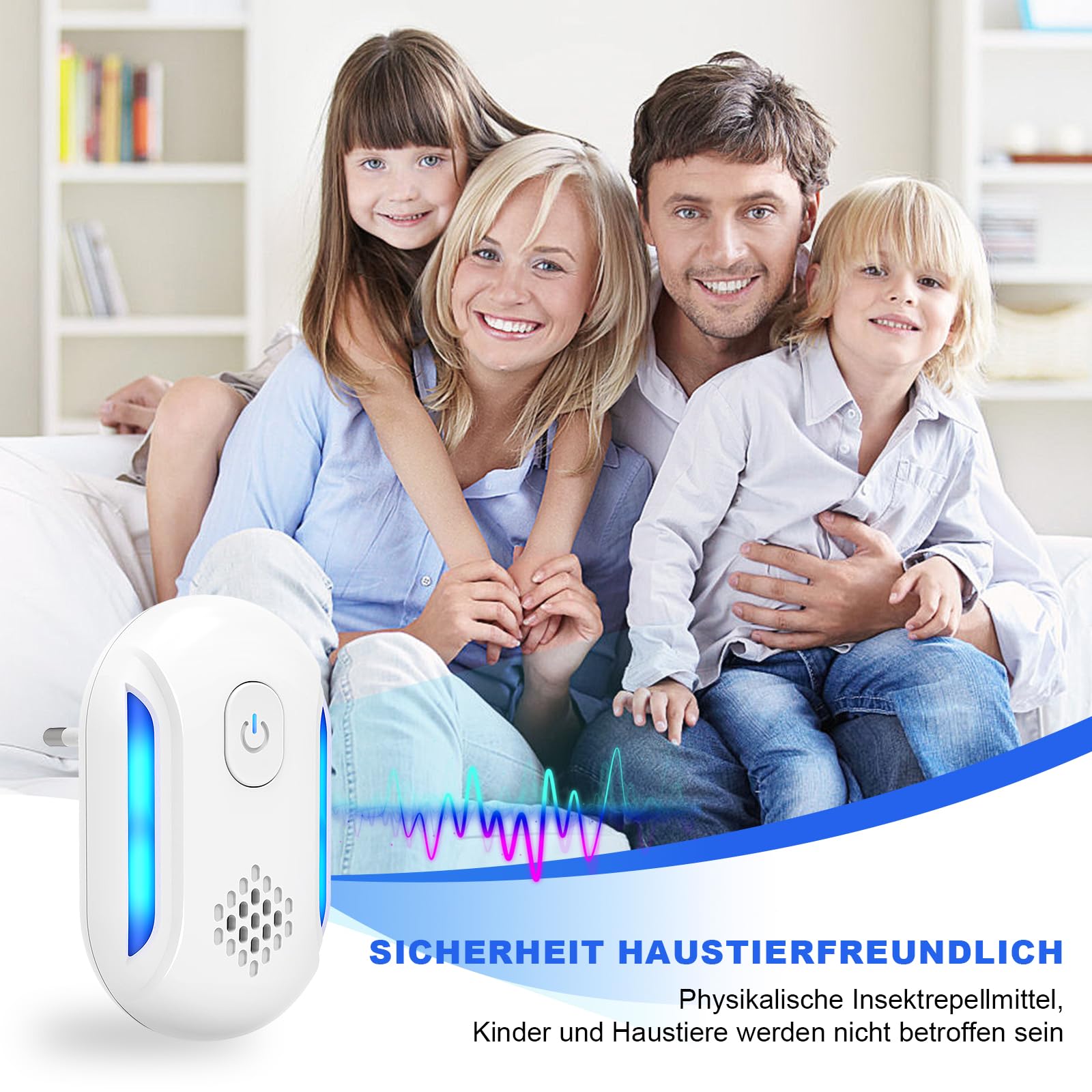 TONYFUL Upgraded Ultraschall Mäuseabwehr Mäuseschreck Schädlingsbekämpfer, 6 Stück Mäuse Vertreiben, Ideal für Mäuse, Mücken, Kakerlaken, Motten, 100% professionell und effektiv