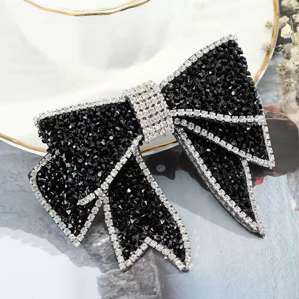 Amazon.com : Crystal Bow Hair Clips, 2PCS Rhinestone Hair  display picture 1