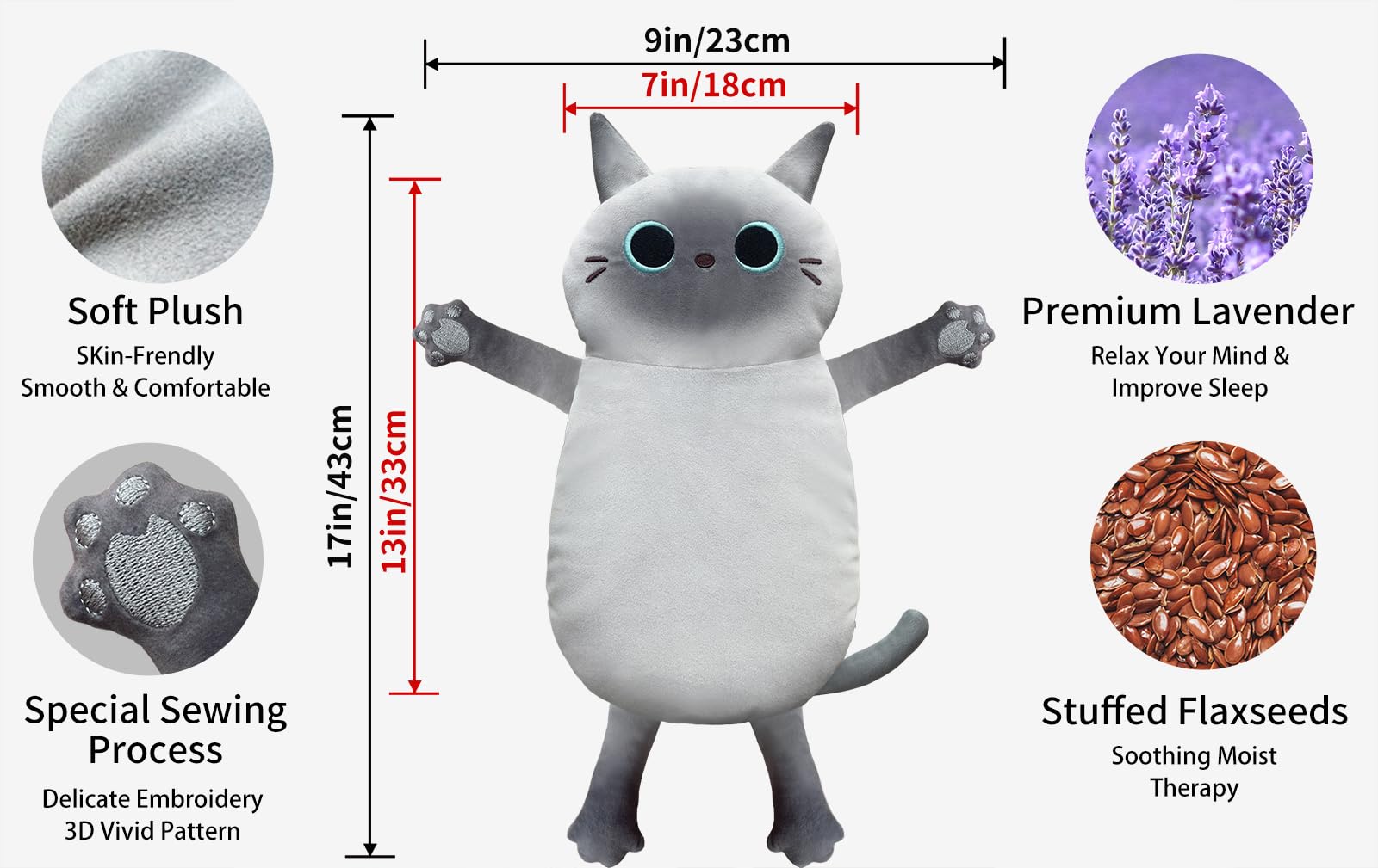 Microwave Heating Pad For Cramps Pain Relief, 179 Moist