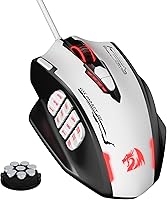 Vista 9 de Redragon M913 Impact Elite ratón inalámbrico para juegos, ratón RGB con 16000 DPI con cable/inalámbrico con 16 botones programables, batería de 45