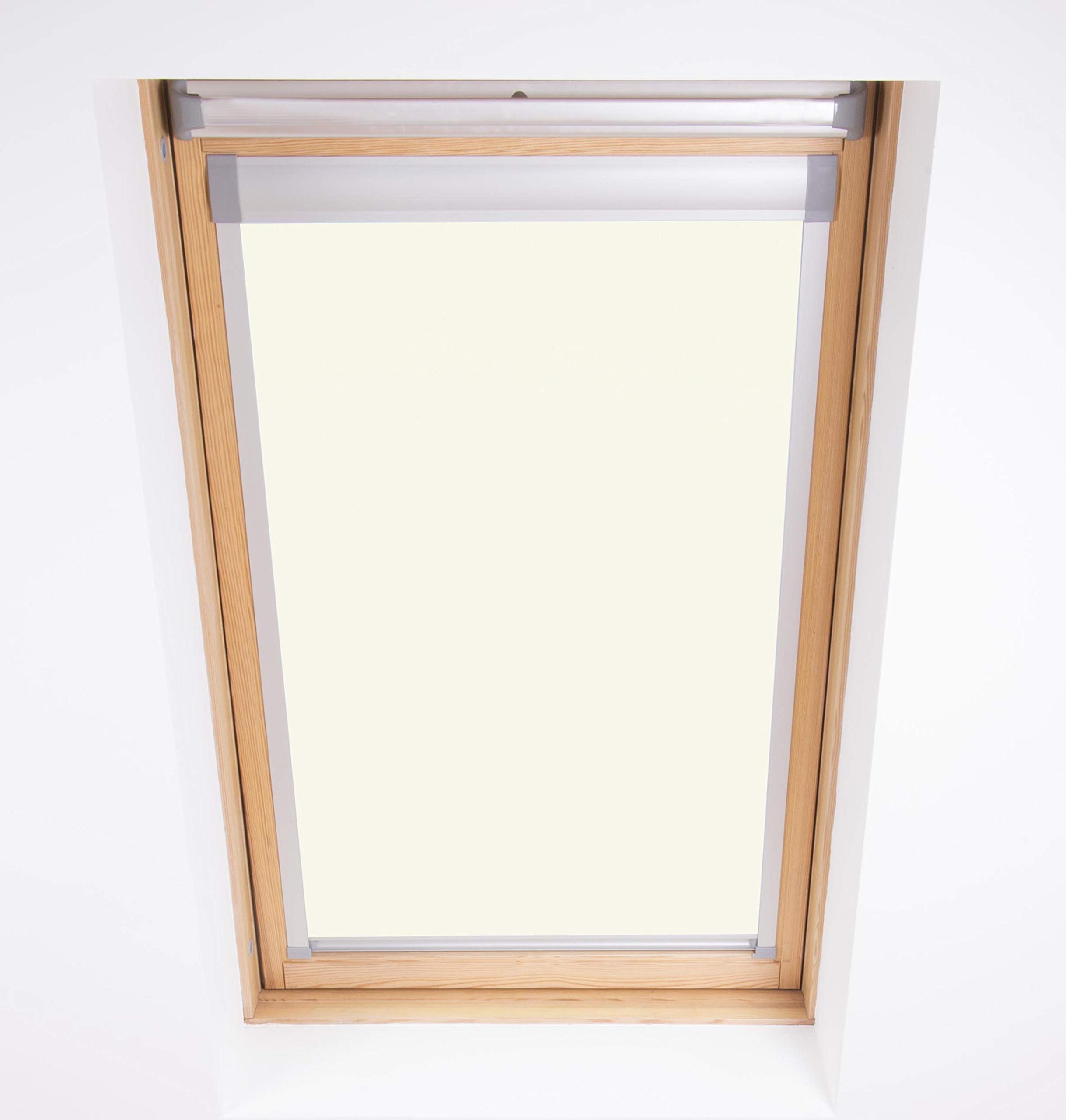 Ambition Blinds Online Cream Blackout Roller Blind For Dakstra Windows (M4a, )