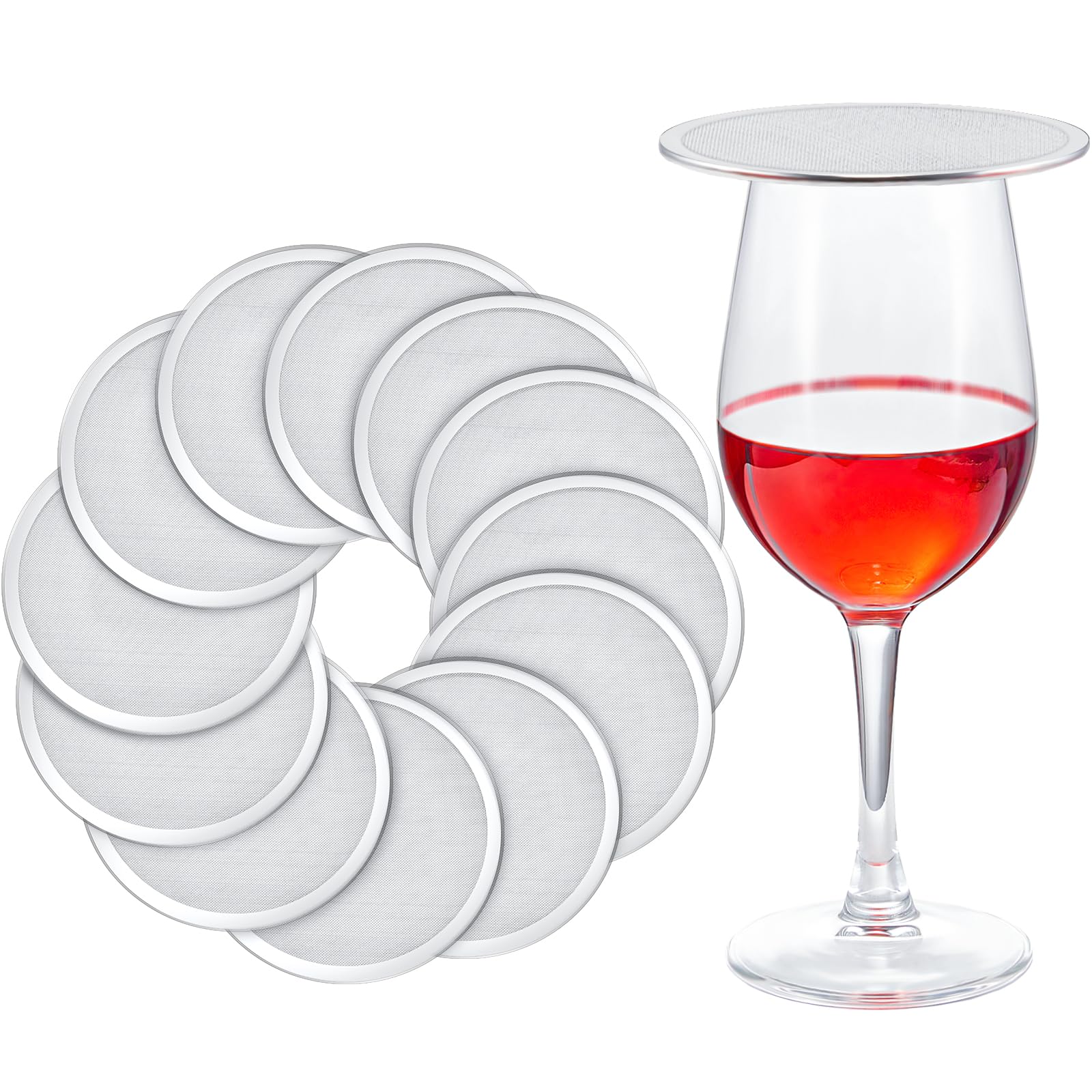 Stainless Steel Drink Covers Wine Glass Cover for Outdoors
