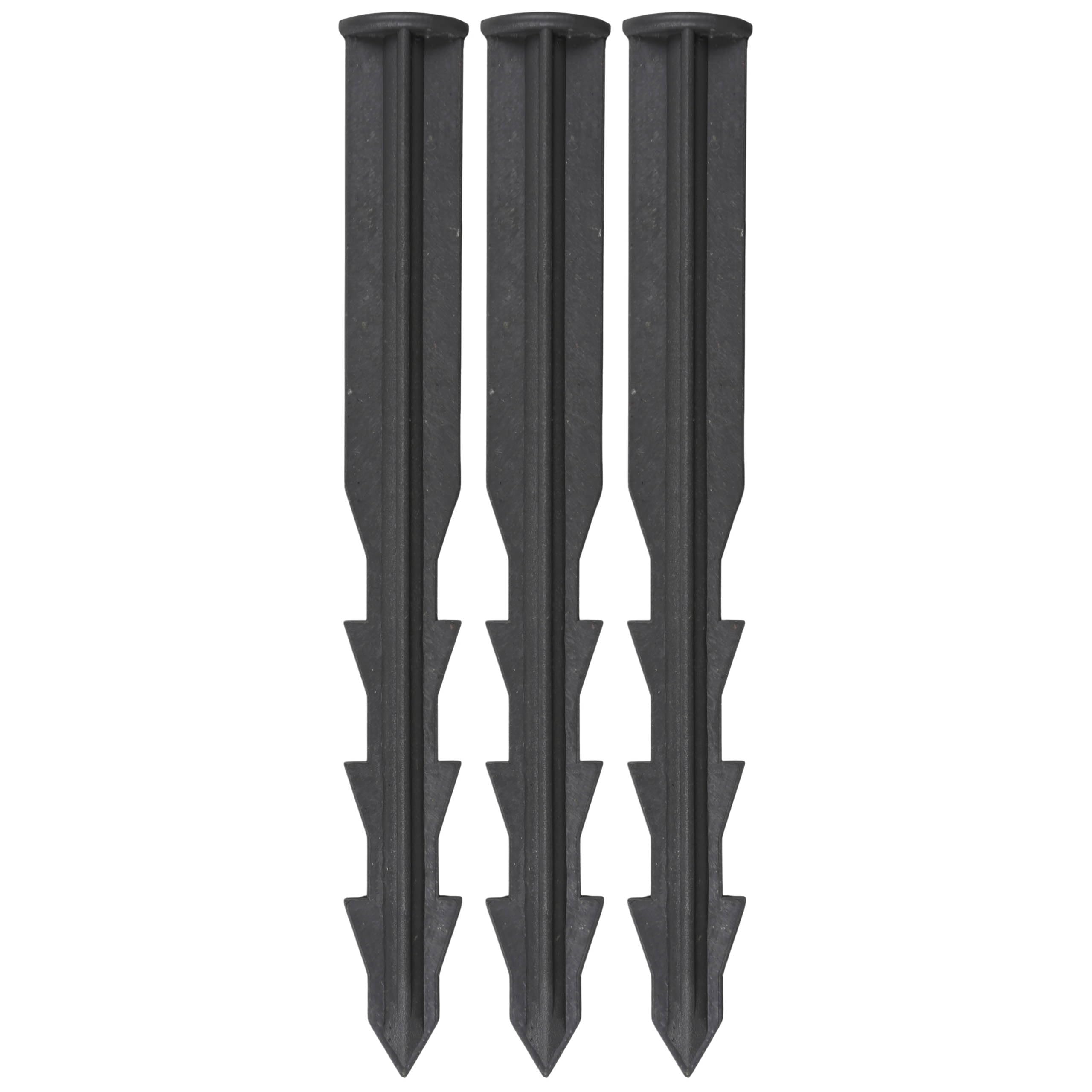 geoBORDER Delimitador de Bordes, Césped delimitadores para Bancal Césped Borde de Ladrillos + 3 Clavos por Metro (8 Metros, 5.5 cm)