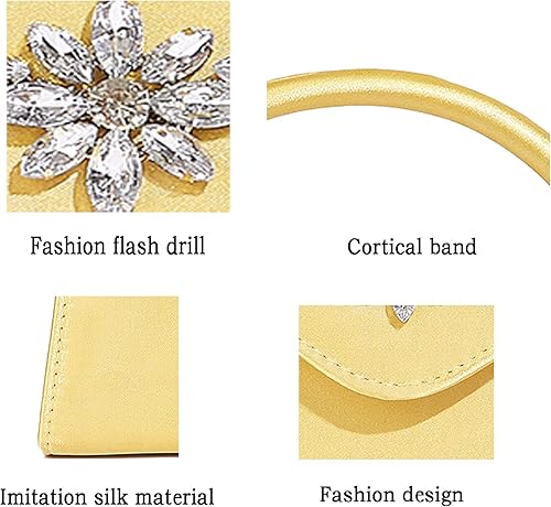 Miniatura 2 de ZWI-player Bolso de noche para mujer, bolso de mano con taladro de cristal para baile, boda, fiesta, cóctel, baile de graduación, Moda