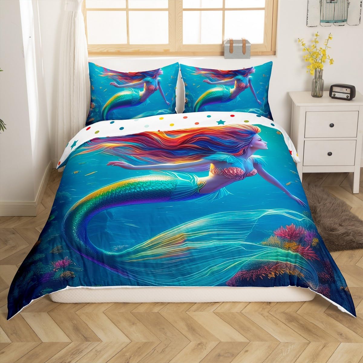 jejeloiu Sea Turtle Bedding Set Toddler Size Comforter Cover Set for Boys Girls Teens Ocean Duvet Cover Reptile Tortoise Bedspread Cover Room Decor Carbon Black Quilt Cover,No Comforter